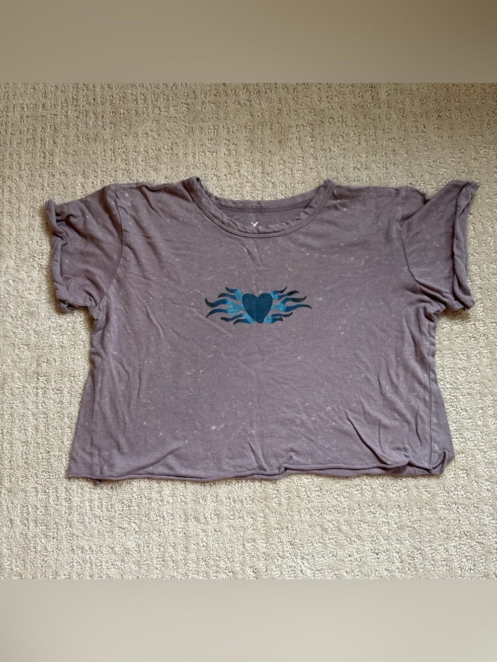 American Eagle Outfitters Mauve Tie-Dye Camouflage Tee